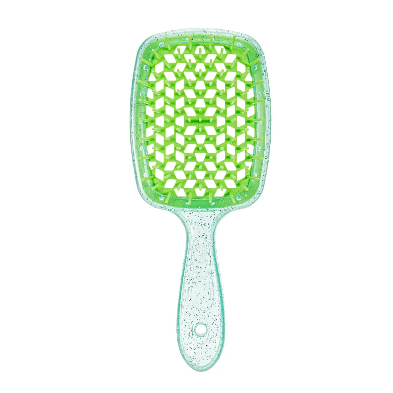 1PCS Colorful Wide Teeth Air Cushion Comb Bakhogold Anti-static Hair Brush with Hollow Design for Scalp Massage
