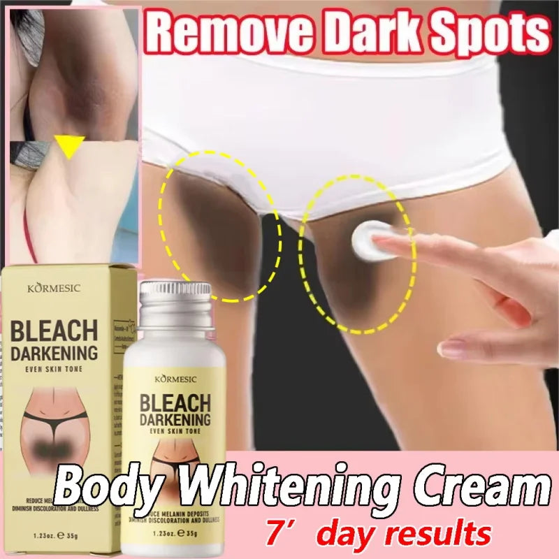 Body Whitening Cream Private Parts Underarm Dark Skin Bleaching Serum Niacinamide Whitening Lighten Dark Spots Snow Bleach Cream