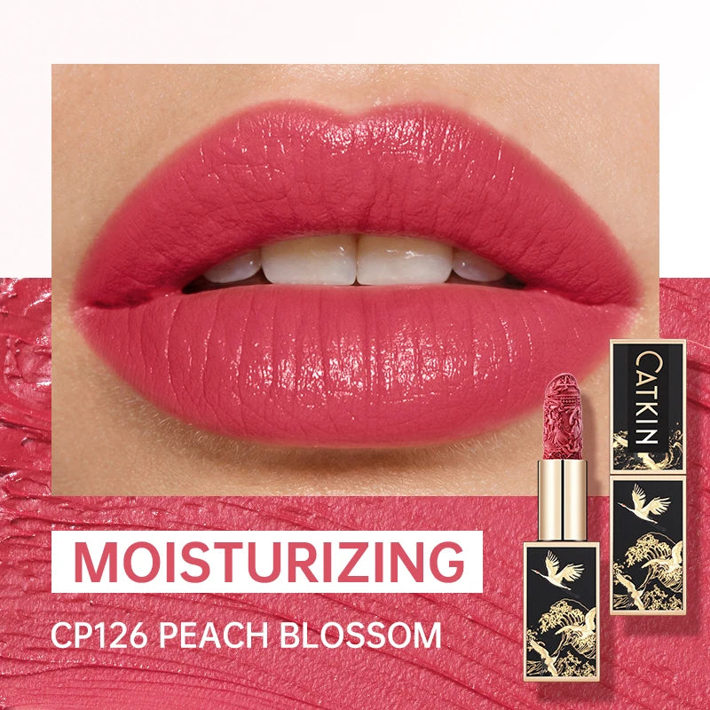 CATKIN Makeup Velvet Matte Lipstick, Hydrating Satin Long Lasting lipstick with Smooth and Creamy Texture