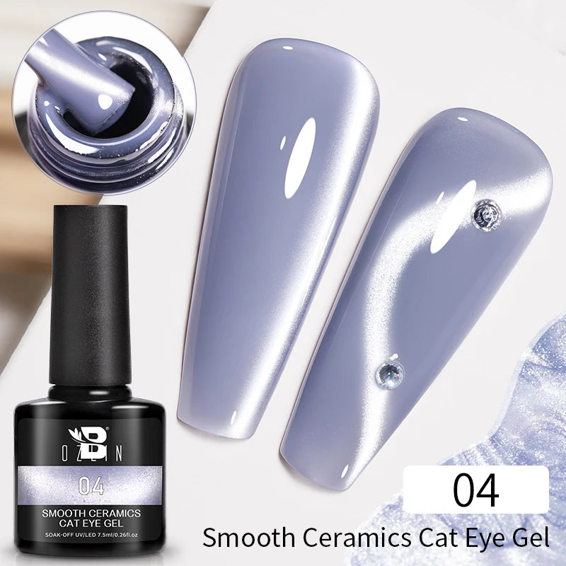 7.5ML Pink Blue Nail Gel Cat eye Semi Permanent Nail Art Soaking UV LED Nail Salon DIY Nail Salon Gel For Autumn And Winter
