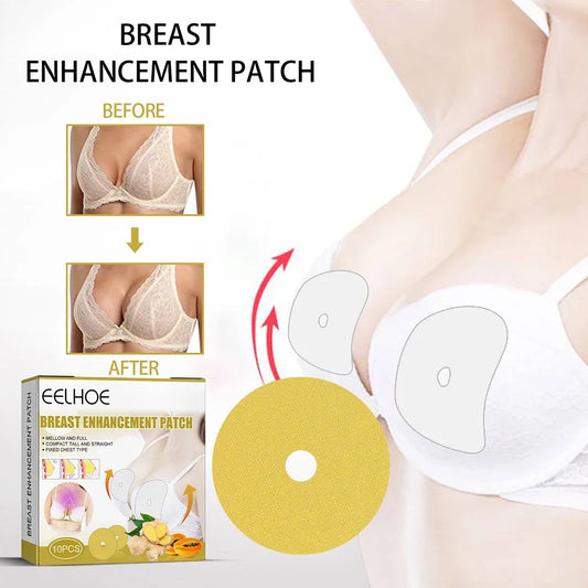 10-30pcs Breast Enhancers Pads Ginger Plant Ingredients Sexy Breast Lifting Firming Large Bust Chest Pastes Breast Patches Care