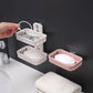No Punch Wall Mount Soap Box Wheat Straw Suction Cup Non Trace Stick Soap Holder Drainage Bathroom Accessory