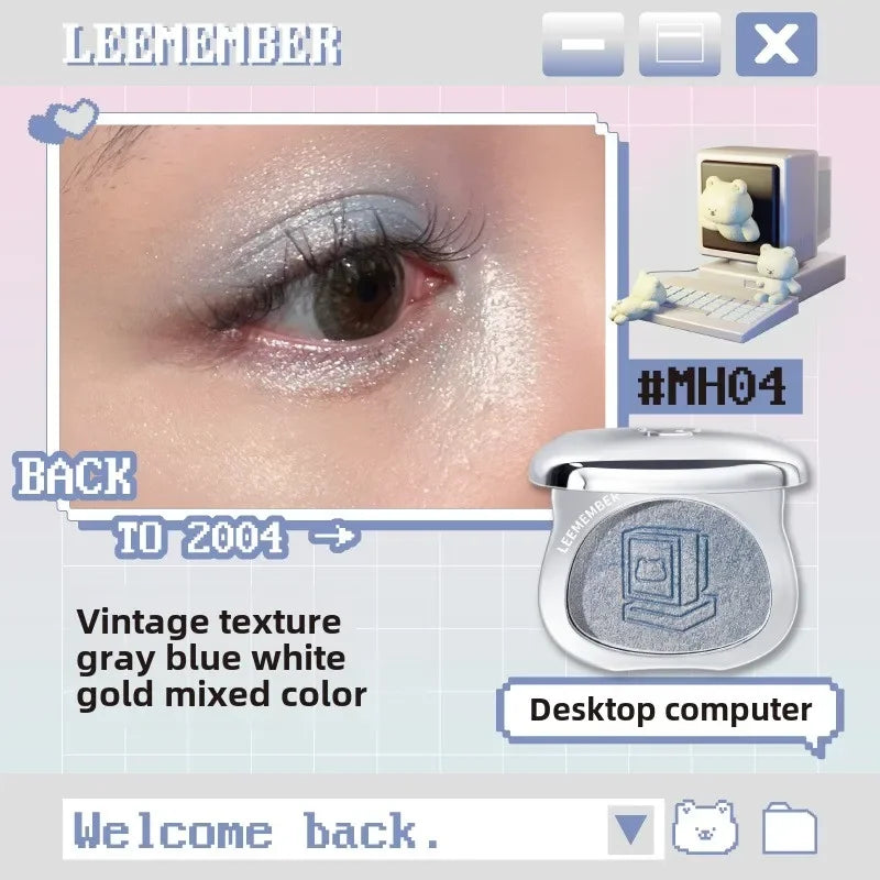 LEEMEMBER DreamCore Series Multi-purpose Cream Eyeshadow Highlighter Glitter Brightening Powder contour palette