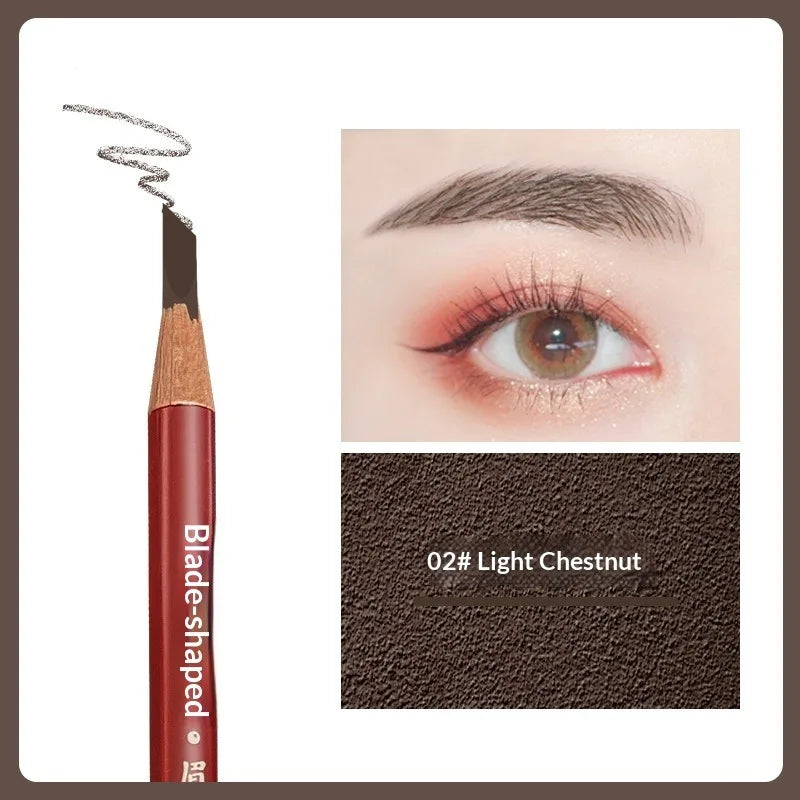 Precision Hard Core Eyebrow Pencil - Creates Natural Wild Brows with Microblading Effect, Waterproof and Long Wearing