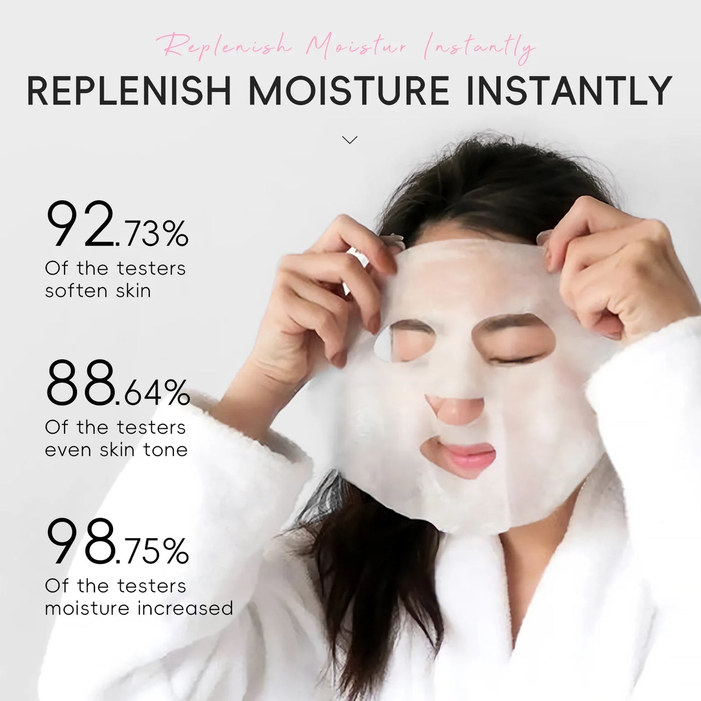 Laikou Sakura Facial Mask, Hydrating & Brightening Sheet Mask for Moisturized and Radiant Face Masks Skin Care Cosmetics 25g