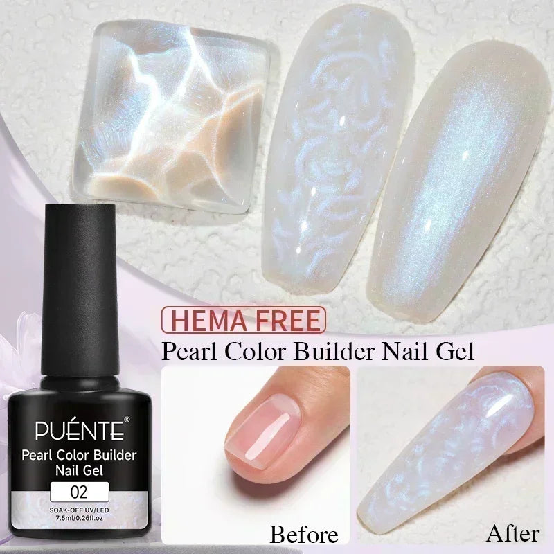PUENTE 7.5ML Vibrant Blue Cat Eye Gel Nail Polish High Glossy Long-Lasting Soak Off UV Semi-Permanent Nail Art Varnish Manicure
