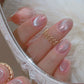 15ml Snow Pear Crushed Ice Cat Eye Gel Nail Polish,  Shiny Bubble-Free UV/LED Quick-Drying Gel Suitable For Nail Art DIY Design