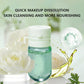 7/10/30 Capsules of Green Cleansing and Makeup Remover Oil, Emulsified, Refreshing, Mild, Non-Irritating, Portable for Travel