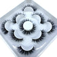 AMSDCN 5 Pairs 3d Mink Dramatic Volume Lashes Bulk Faux Thick Long Wispy Natural Mink Lashes Pack Short Wholesales Natural False