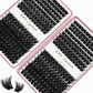 384pcs Individual Lashes Eyelash Book Clusters Extensions False Eyelash DIY at Home Cluster Eyelash Extensions Makeup