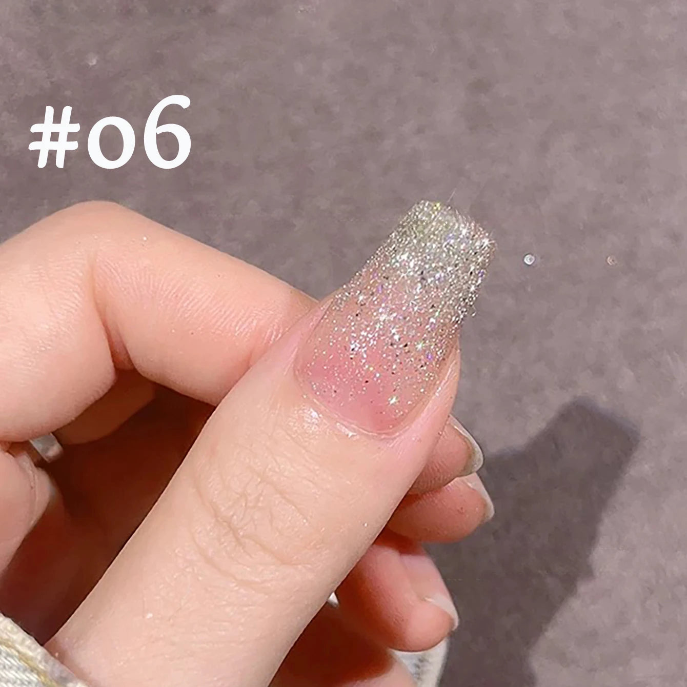 MIANEL 1-12PCS Star-chasing Moon-chasing Gel Nail Polish 2026 Popular Whitening Strobe Sequin Flashing Nail Polish White Nails