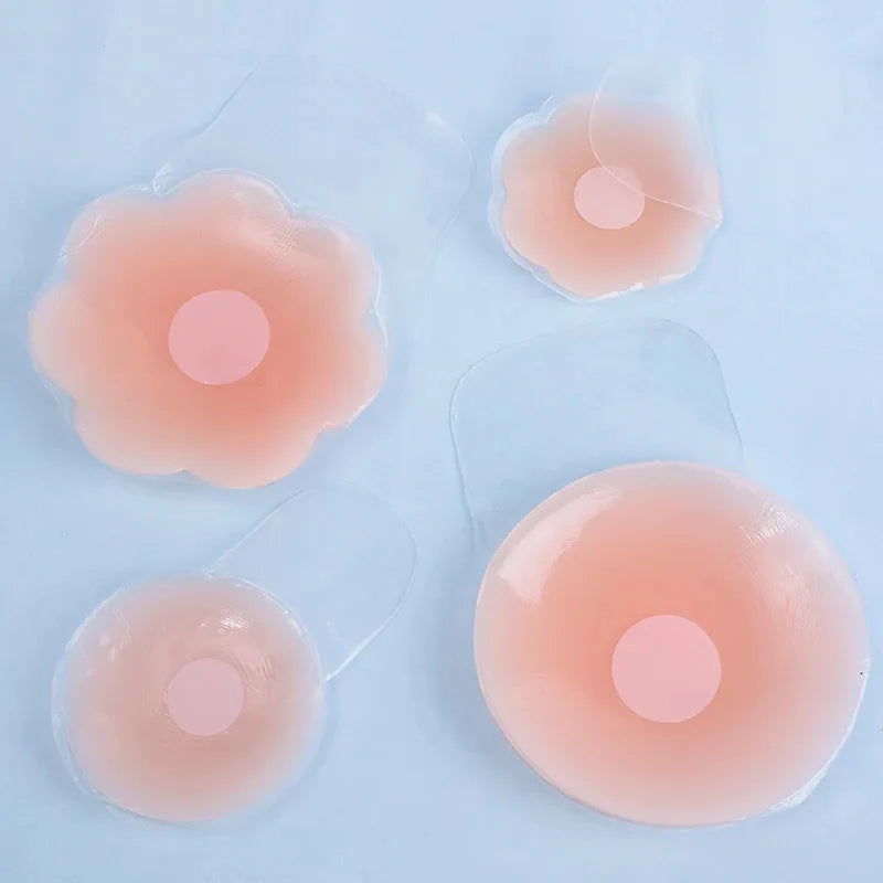 1-3Pairs Reusable Women Breast Petals Lift Silicone Nipple Cover Invisible Petal Self Adhesive Strapless Backless Stic