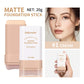 Matte Foundation Stick Waterproof Coverage Travel Flawless Eraser Foundation Stick Lightweight Enhance Skin Radiance Face Makeup