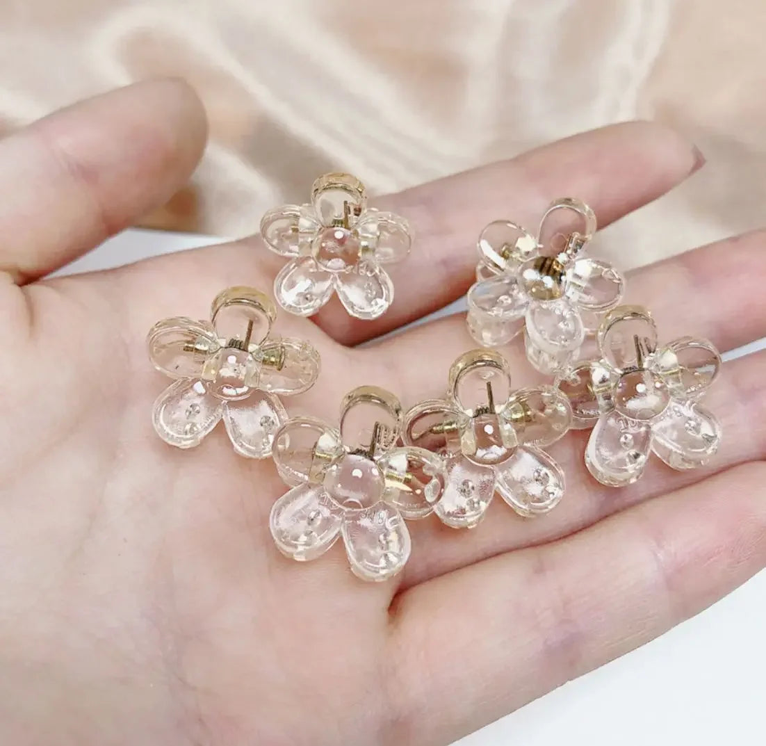 1PC Fashion Hair Comb Luxury Crystal Shiny Rhinestone Hair Clips Inlaid Flower Hairpin Hair Grips Elegant Bride Hair Jewelry