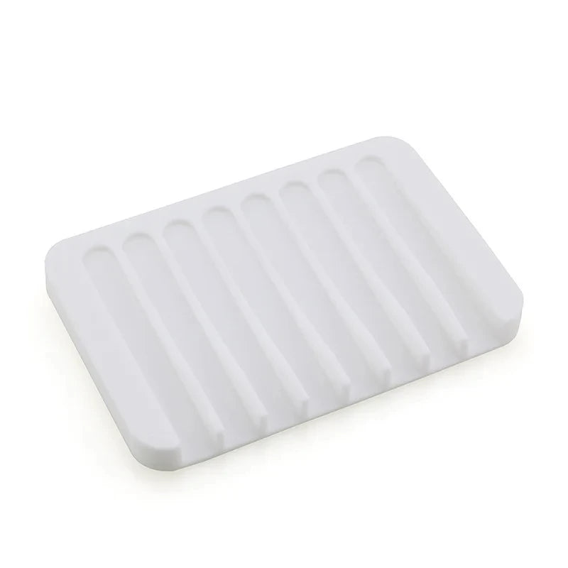 Self Draining Soap Dishes Silicone Soap Saver Waterfall Drainer Soap Holder Bathroom Extend Soap Life Keep Soap Bars Dry Clean