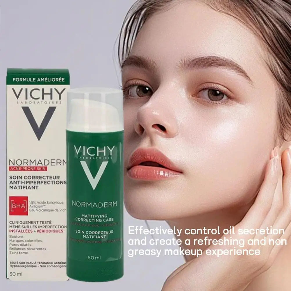 Vichy 50ml Oil Control Matte Lotion For Acne Prone Skin Hydrating Moisturizer Anti Blemish Formula Fast Absorbing Face Treatment