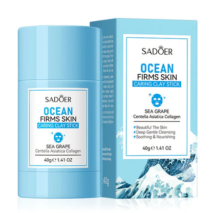 SADOER Volcanic Sea Mud Face Masks Stick Moisturizing Anti-aging Removal Blackhead Anti-aging Clay Facial Masks Skin Care