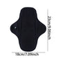 1pc Balck Pure Cotton Sanitary Pad Ladies Reusable Cloth Menstruation Washable Menstrual Pads with Button Breathable Care Pads