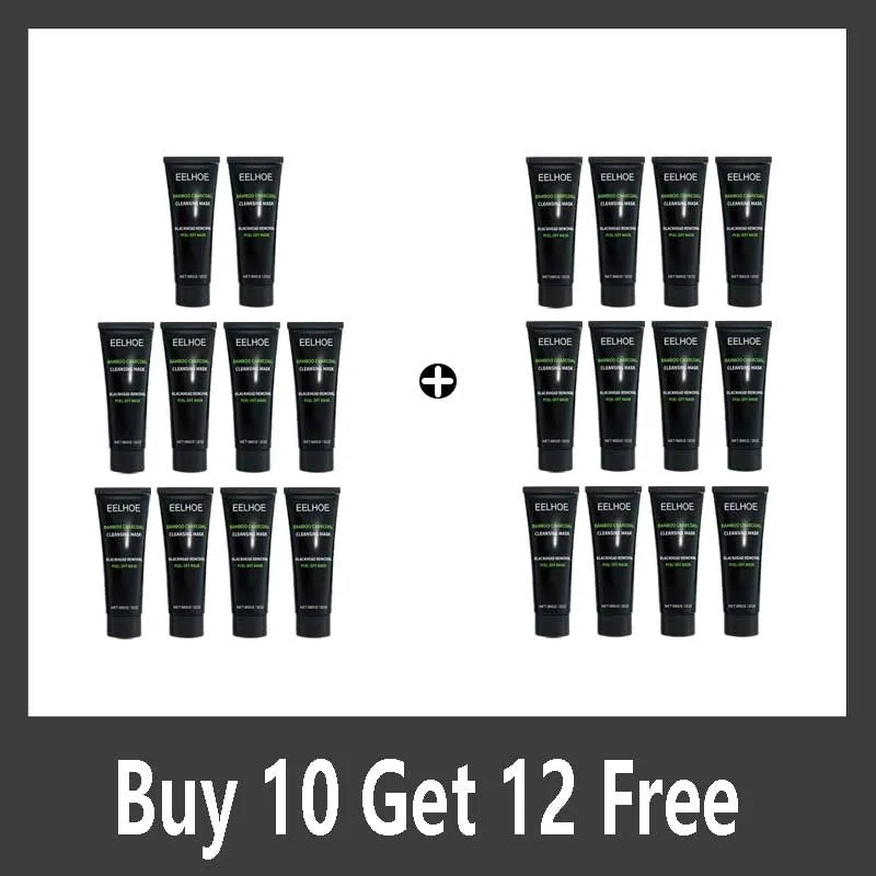 Bamboo Charcoal Tear-off Mask Blackhead Remover Deep Cleanig Purifying Shrink Pores Cream Exfoliator Peel Mud Mask Skin Care
