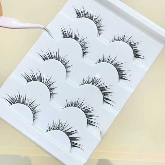 Fox Lash Clusters False Eyelashes Winged Lashes Clusters Manga Lashes Diagonal Flare Eyelashes Faux Cil Eye Lashes