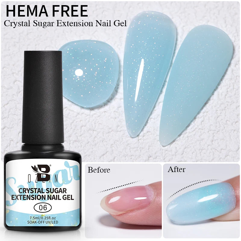 AWStorG 15ml 8 In 1 Reinforcement Gel Nail Gel Multifunctional Clear Gel Nail Polish Nail Strengthener Gel Nail Extension Hard
