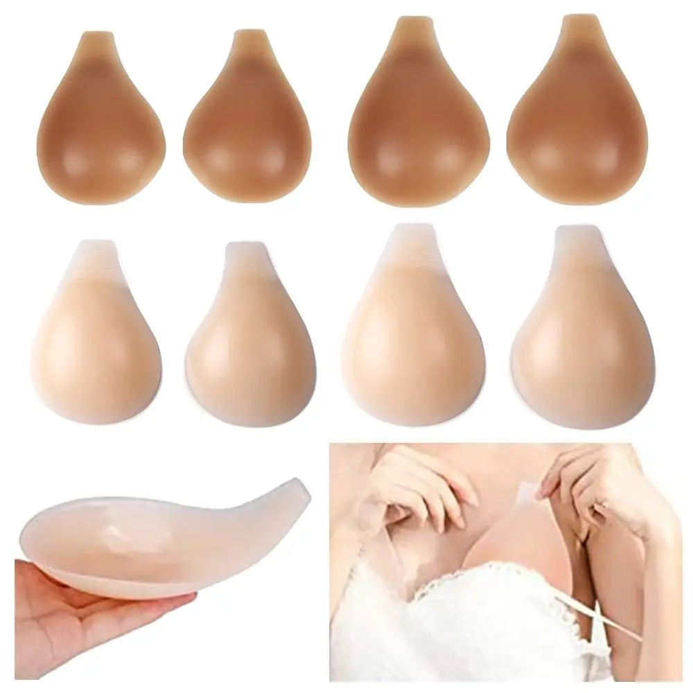Sexy Self Adhesive Bra Silicone For Women Cover Bra Pad Breast Lift Chest Stickers Strapless Breast Petals Nude Bra