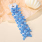 RAINBOW BOWS 10Pcs Kids Sweet Solid Color Mini Bows Hair Clip Baby Girls Ballet Style Ribbon Braided Hair Accessories Wholesale