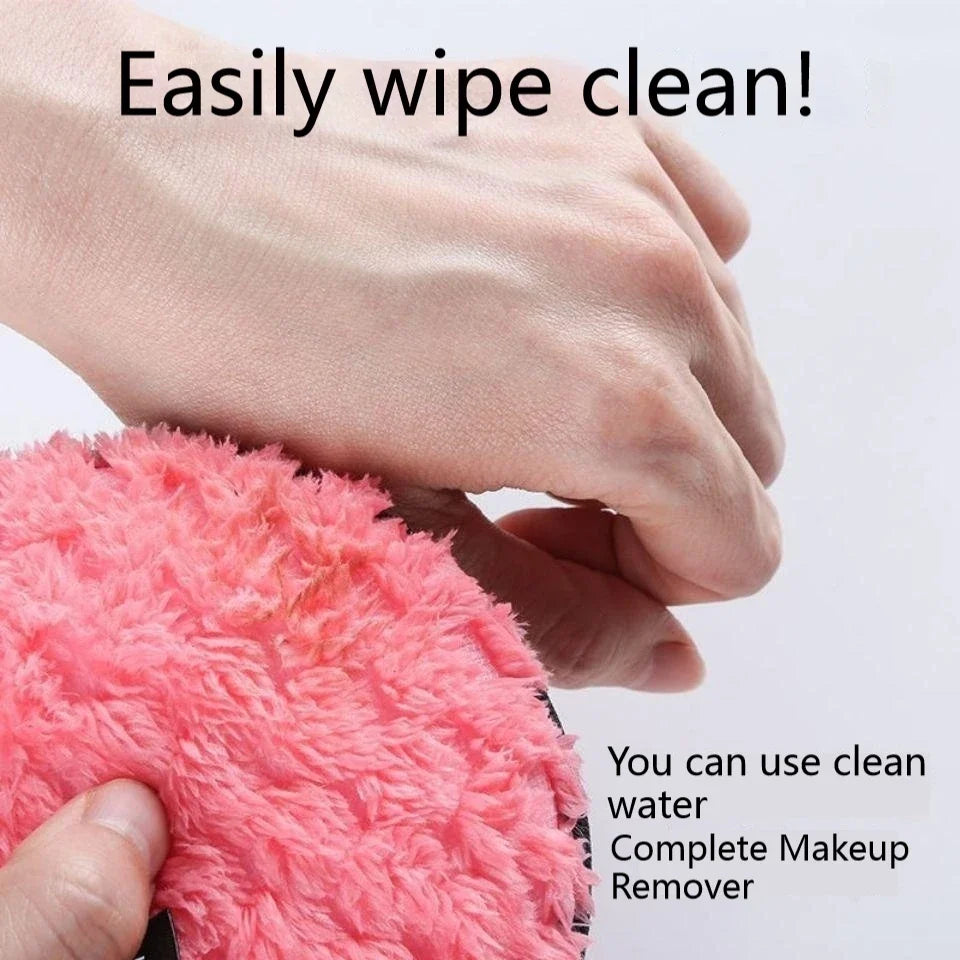 1/4pcs Makeup Remover Microfiber Cotton Pad Cosmetics Washable Makeup  Towel Cleaning Sponge Skin Care Tool Washcloth