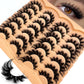 AMSDCN 14 Pairs 3D Lashes Fluffy False Eyelashes Thick Volume Cat-Eye Faux Lashes Natural Long Wispy Lashes Extension Pack