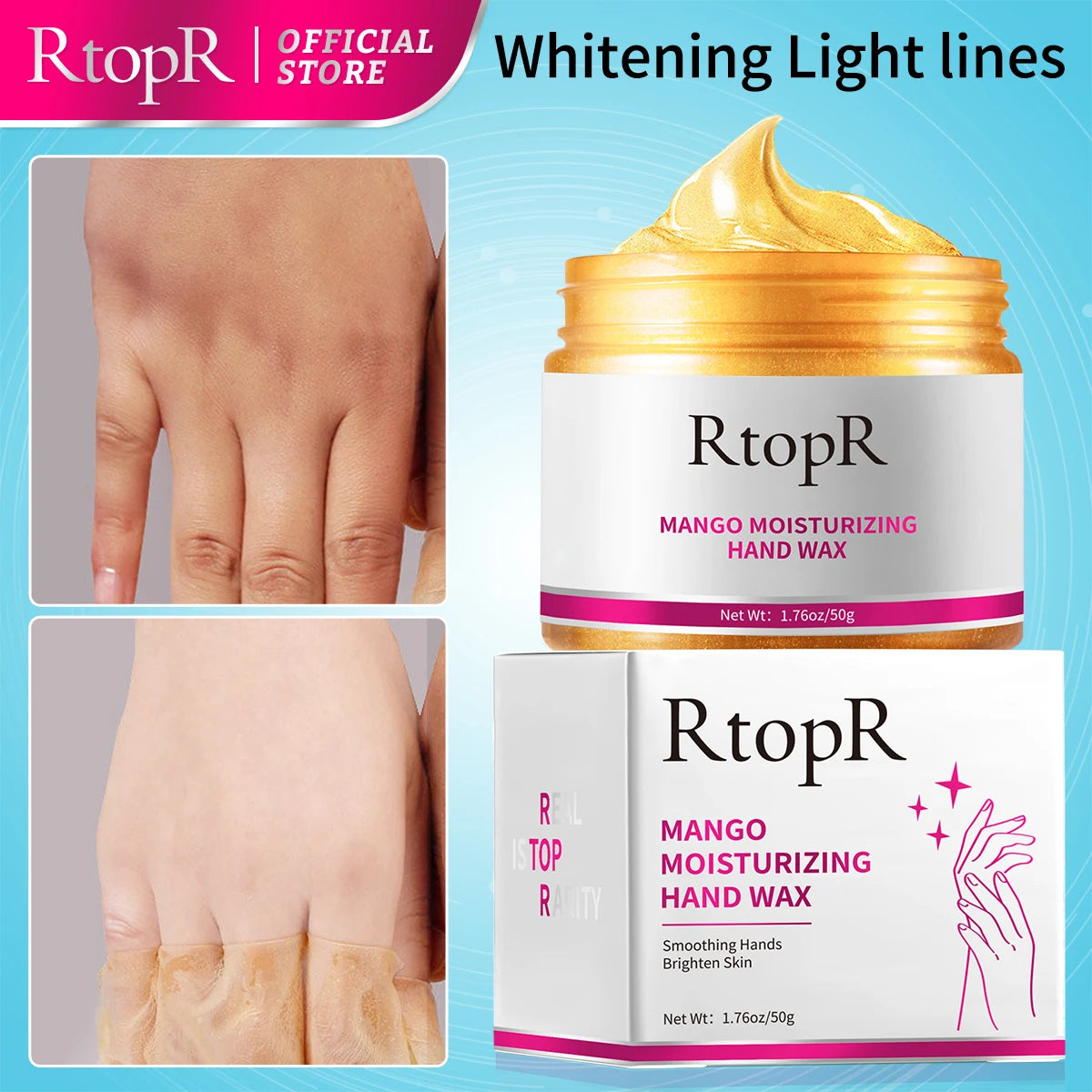 Mango Moisturizing Hand Wax Repair Exfoliating Calluses Acid Anti-Aging Hand Cream Care Scrub Hand Mask Paraffin Hand Therapy