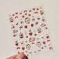Golden Thread Butterfly Jelly Series Nail Art Stickers High Quality New Bronzing DIY Manicure Decal Decoration