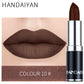HANDAIYAN 12 Color Velvet Matte Lipstick Sexy Red Pink Lip Tint Non-stick Cup Lip Gloss Moisturizing High Pigment Lips Cosmetics