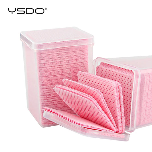 200 PCS Cleaning Cotton Pads Paper Cotton Wipes Eyelash Glue Remover Wipes Cleansing Cotton Nails Art Polish Makeup Clean Pads