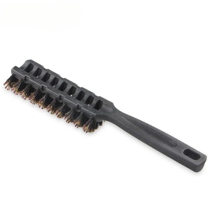 Professional Salon 9-Row Boar Bristle Hair Brush Anti-Static Plastic Quick Dry Styling Comb for Pompadour & Slicked-Back Hairst