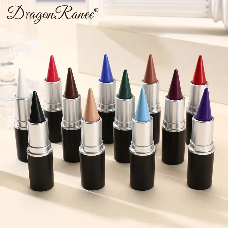 12 Colors Waterproof Eyeliner Cream Lasting Easy To Wear Eye Liner Gel Black Blue Matte Quick Dry Eyeliner Pen Makeup Cosmetics