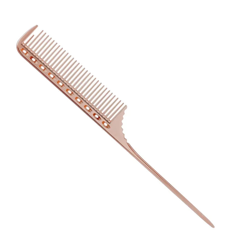 Metal Hair Comb Rat Tail Hairdressing Combs Hair Cutting Dying Hair Parting Comb Curly Hair Brush Barber Tools Salon Accessaries