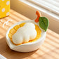 Creative Non-Slip Lemon Soap Dish Inclined Drainage Stable Dry Soap Storage Rack Sponge Holder Soap Box Kitchen