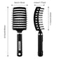 Hair Comb Brush Professional Curved Vented Brush for Faster Blow Drying Paddle Detangling Brush for Wet Dry Curly Straight Hair