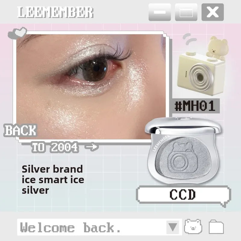 LEEMEMBER DreamCore Series Multi-purpose Cream Eyeshadow Highlighter Glitter Brightening Powder contour palette