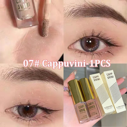 Brown Glitter Liquid Eyeshadow Stick Contour Blush Pigment Fine Shimmer Matte Natural Cheek Milk Coffee Shadow Cream Eye Makeup