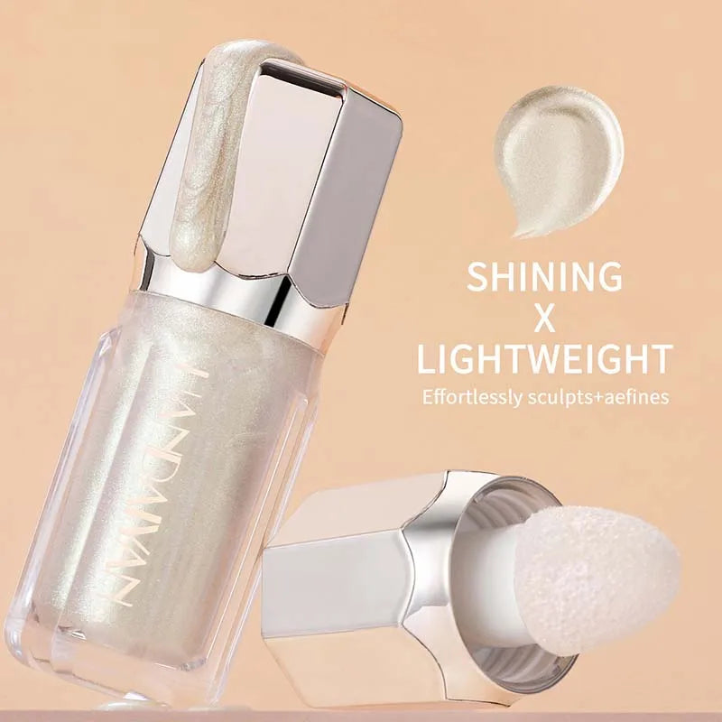 Facial Body Liquid Highlighter Contouring Brightening Makeup Long Lasting Shimmer Moisturizing Highlight Eyeshadow Blush Liquid