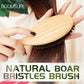 BOOMSLIFE Boar Bristle Hair Brush Women Combs for Hair Wood HairBrush Detangle Straightener Brush Hair Comb Barber Accessories