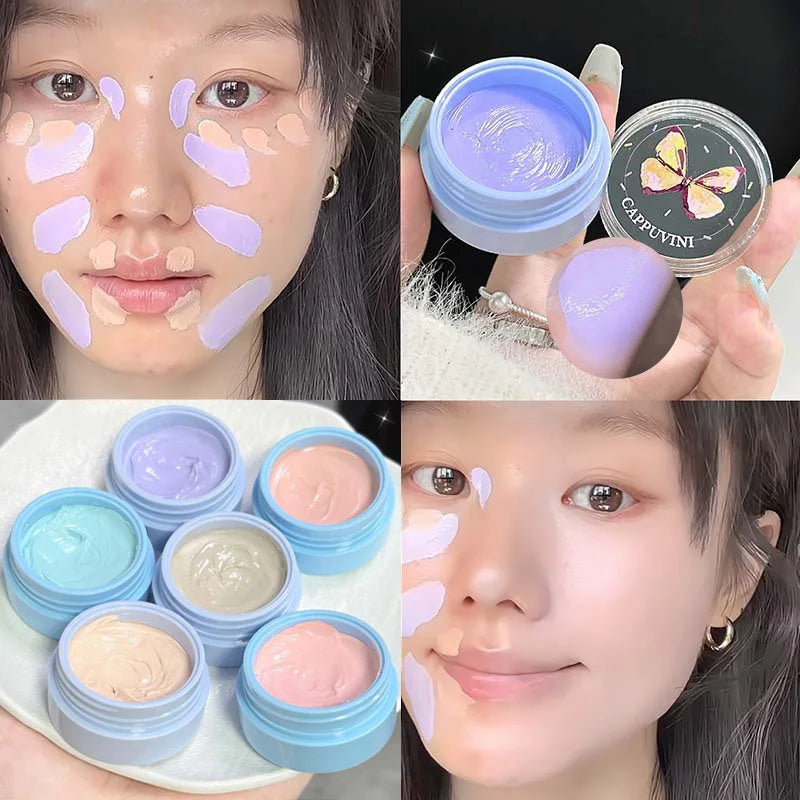 6 Colors Contouring Highlighter Blush Cream Pearlescent Luminizer Waterproof Multi-purpose Face Illuminator Brighten Makeup