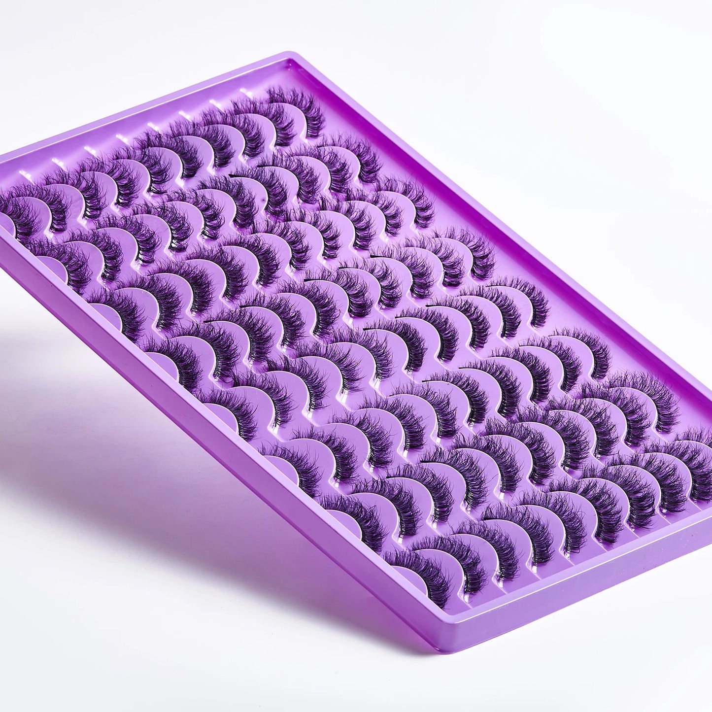 40 Pairs Pack Strip False Eyelashes Supplies Fluffy Faux Cils Russian Strip D Curl Faux Mink Eyelashes Makeup