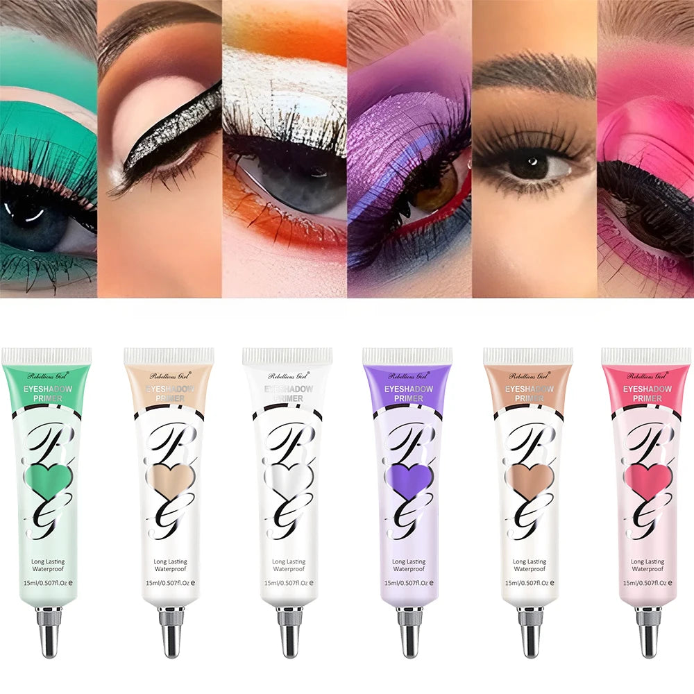 3pcs Matte Eye Shadow Primer Suitable for Oily Eyelid Eye Makeup Base Waterproof and Stain Resistant,Durable Cream Liquid Makeup