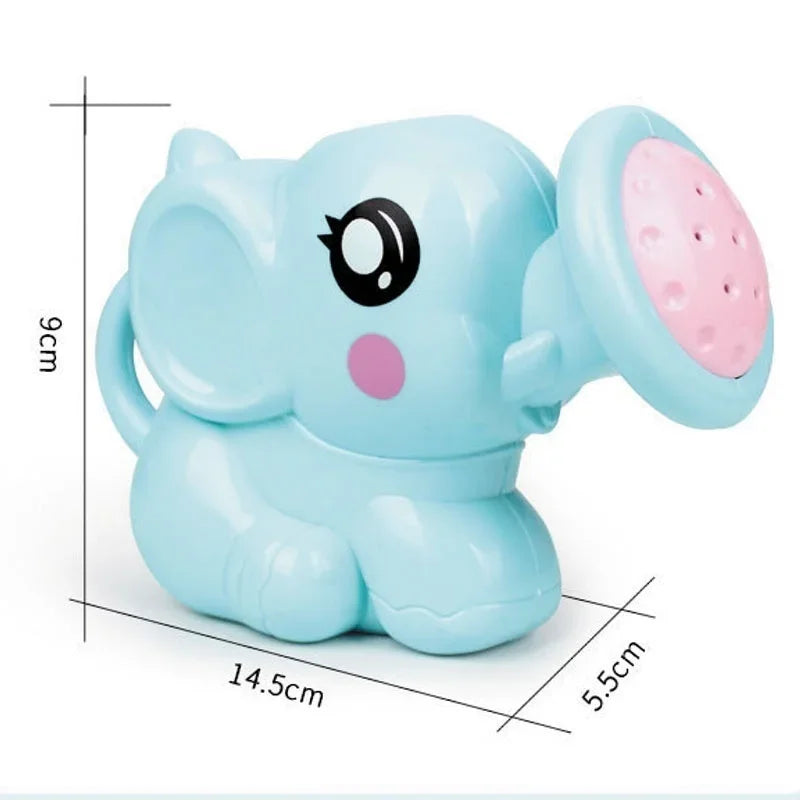 Baby Cartoon Elephant Shower Cup Newborn Child  Shampoo    Water Spoon Bath  2 Color