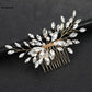 Wedding Comb Head Jewelry Bride Hair Clips Headpiece Crystal Women Tiaras Bridal Hair Accessories Women Hair Ornaments SL