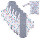 BIAI 5PCS Anti-slip Graphene Sanitary Pads With Wet Bag Reusable Care Pads Breathable Maternity Menstrual Pads For Women 20*23CM