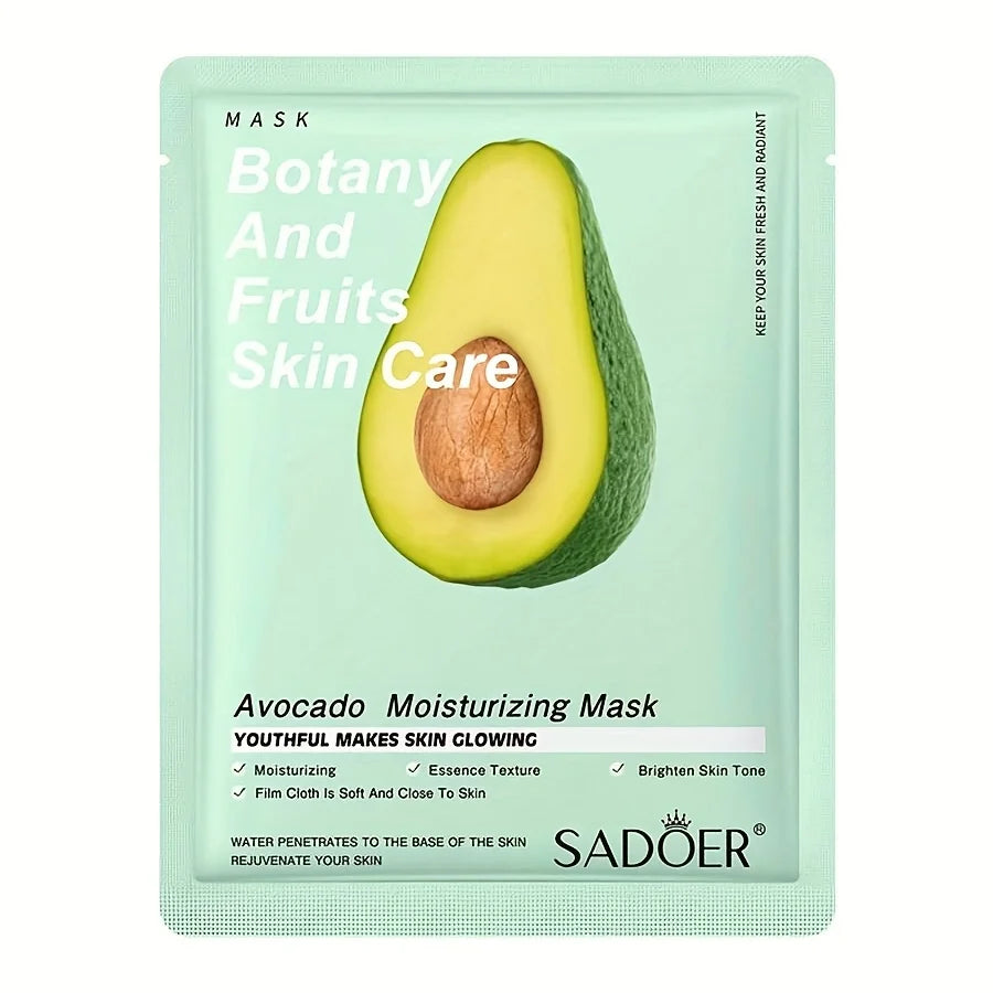 10pcs Botany & Fruit Sheet Mask Set | Hydrating and Refreshing Facial Skincare Variety Pack