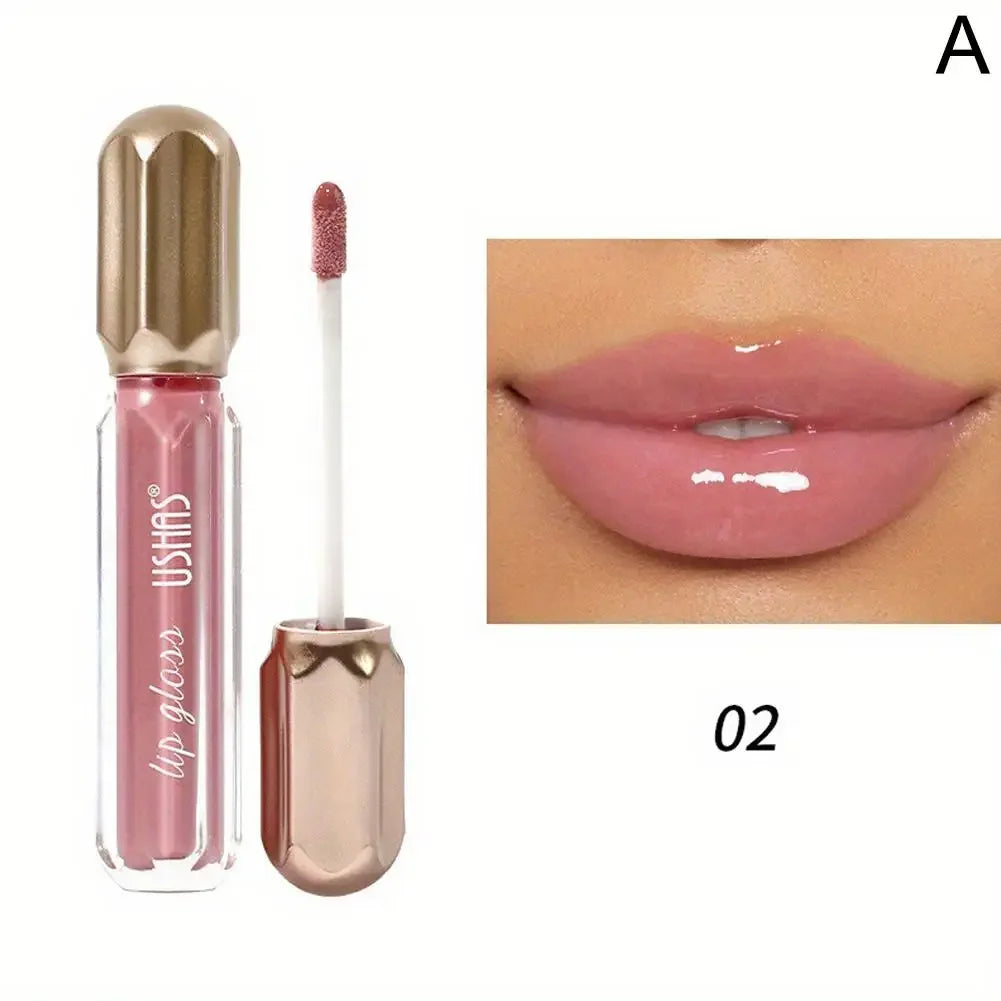 Mirror Pearl Lip Gloss for Women, Waterproof, Long Lasting, Moisturizing Lipstick, Shine Glitter, Glaze, Non Stick Cup, Lip M9F5